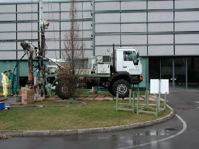 Bohrung zur Baugrunderkundung